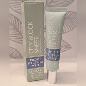 Clinique City Block Sheer SPF 25 Full Size NWT
